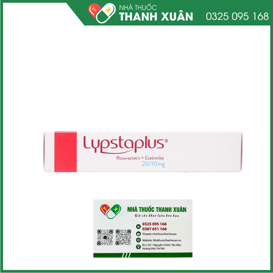 Lupstaplus 20/10mg điều trị tăng cholesterol máu nguyên phát